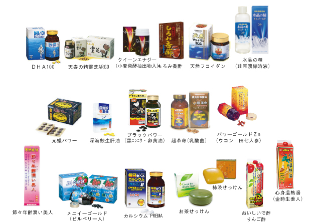 魅力的な製品群